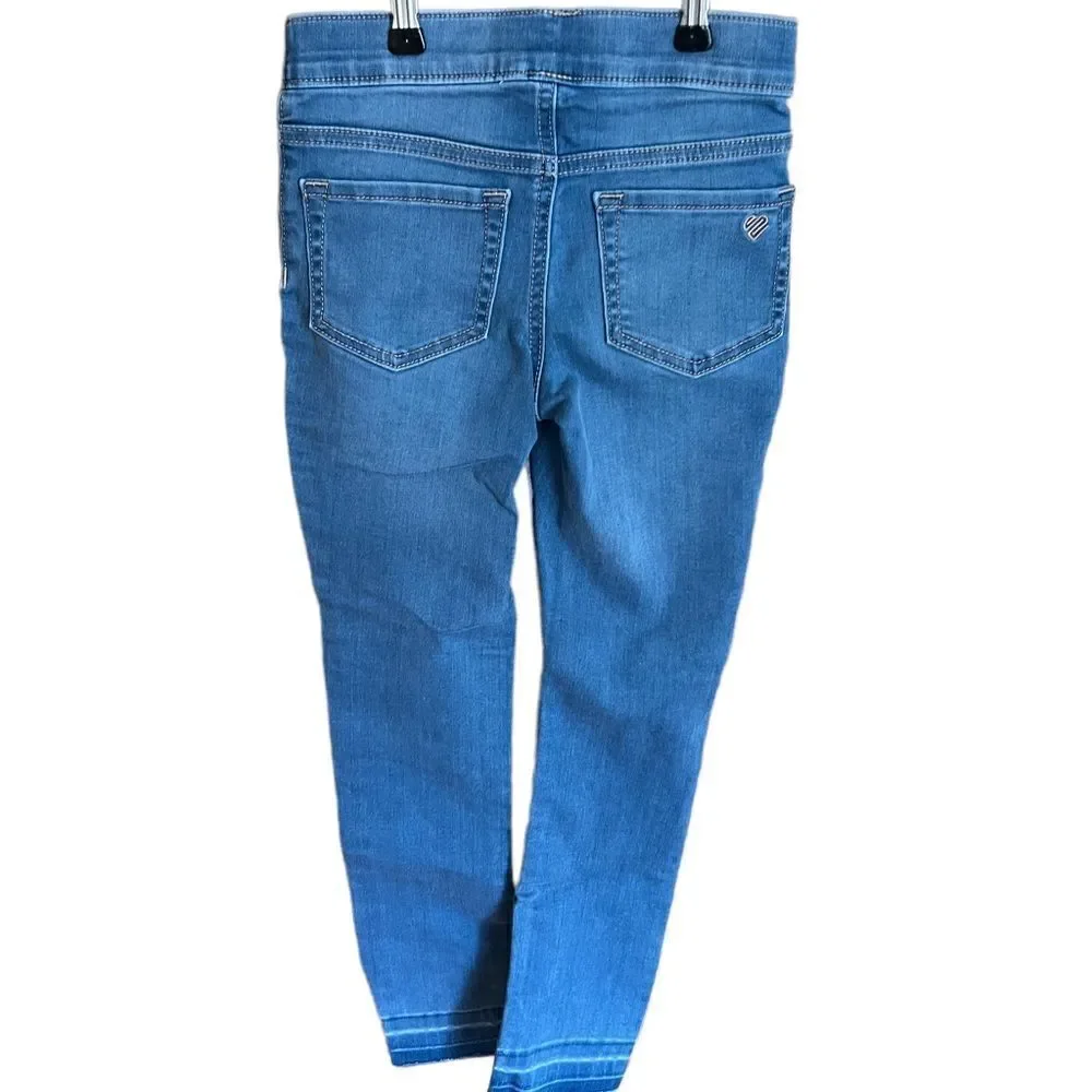 Justice light wash like new girls jeggings size 8‎